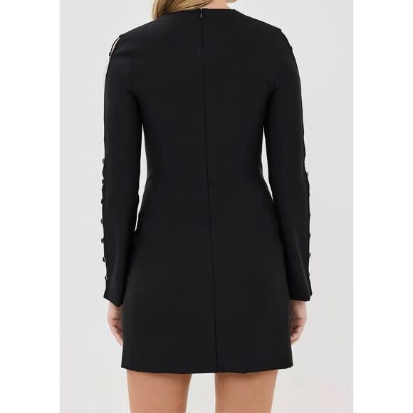 NWOT Jonathan Simkhai Tamera Metal Detail Long Sleeve Knit Mini Dress Small - Picture 2 of 11